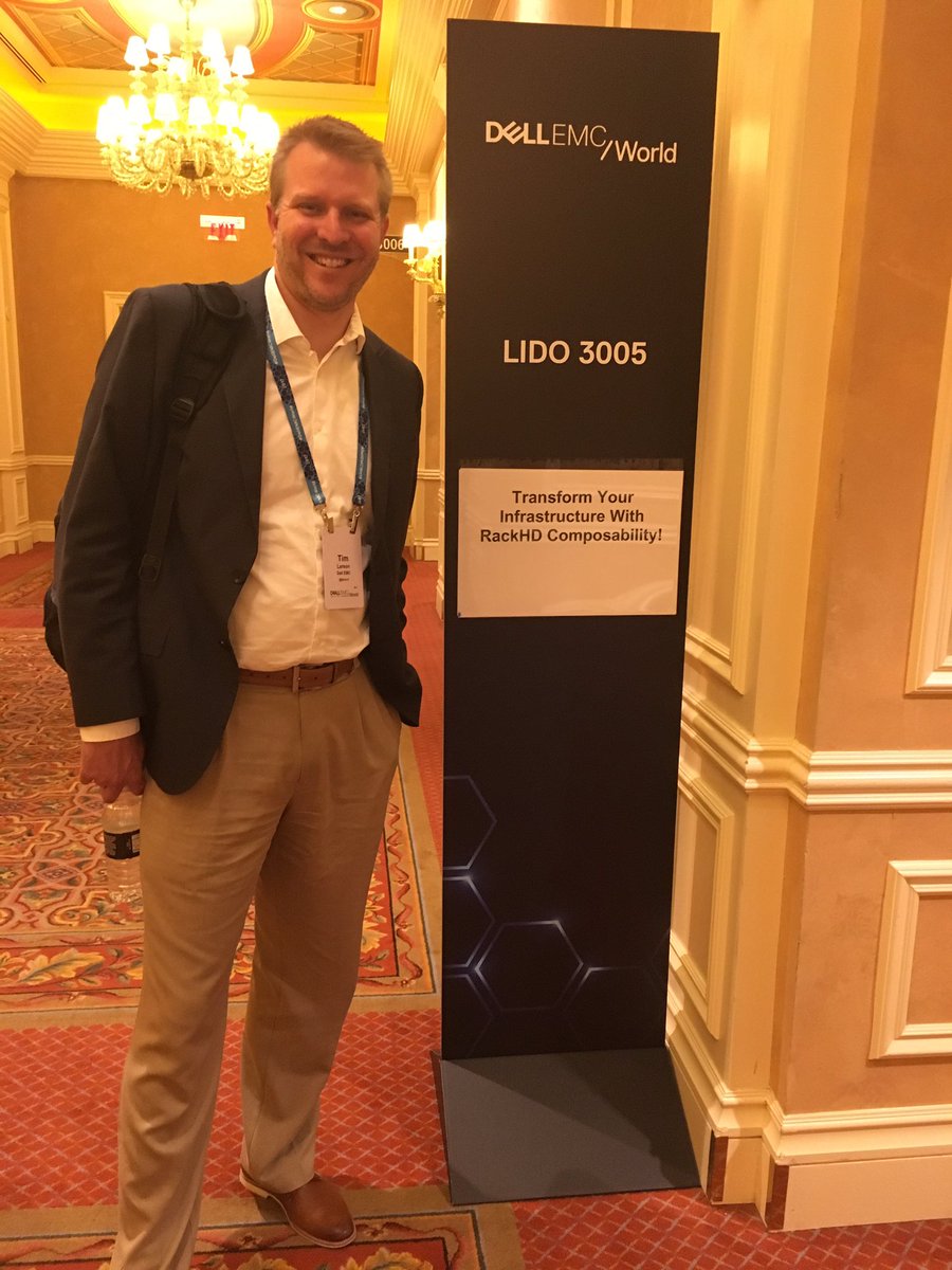 tjlarso3's tweet photo. Excited to talk Composibility @DellEMCWorld and how it is enabled by #rackhd with @bmaltz https://t.co/DL8oOCvKlu
