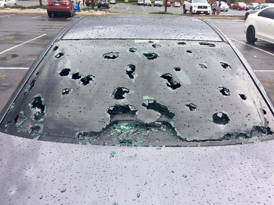 Incredible pics from of hail damage at Colorado Mills Mall in Lakewood