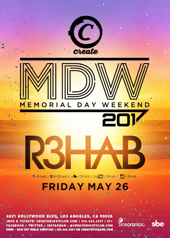 Los Angeles see you at Create on Friday 26 May 🔥🔥  bit.ly/r3hab-la-2017 https://t.co/mPNGQhZrZE