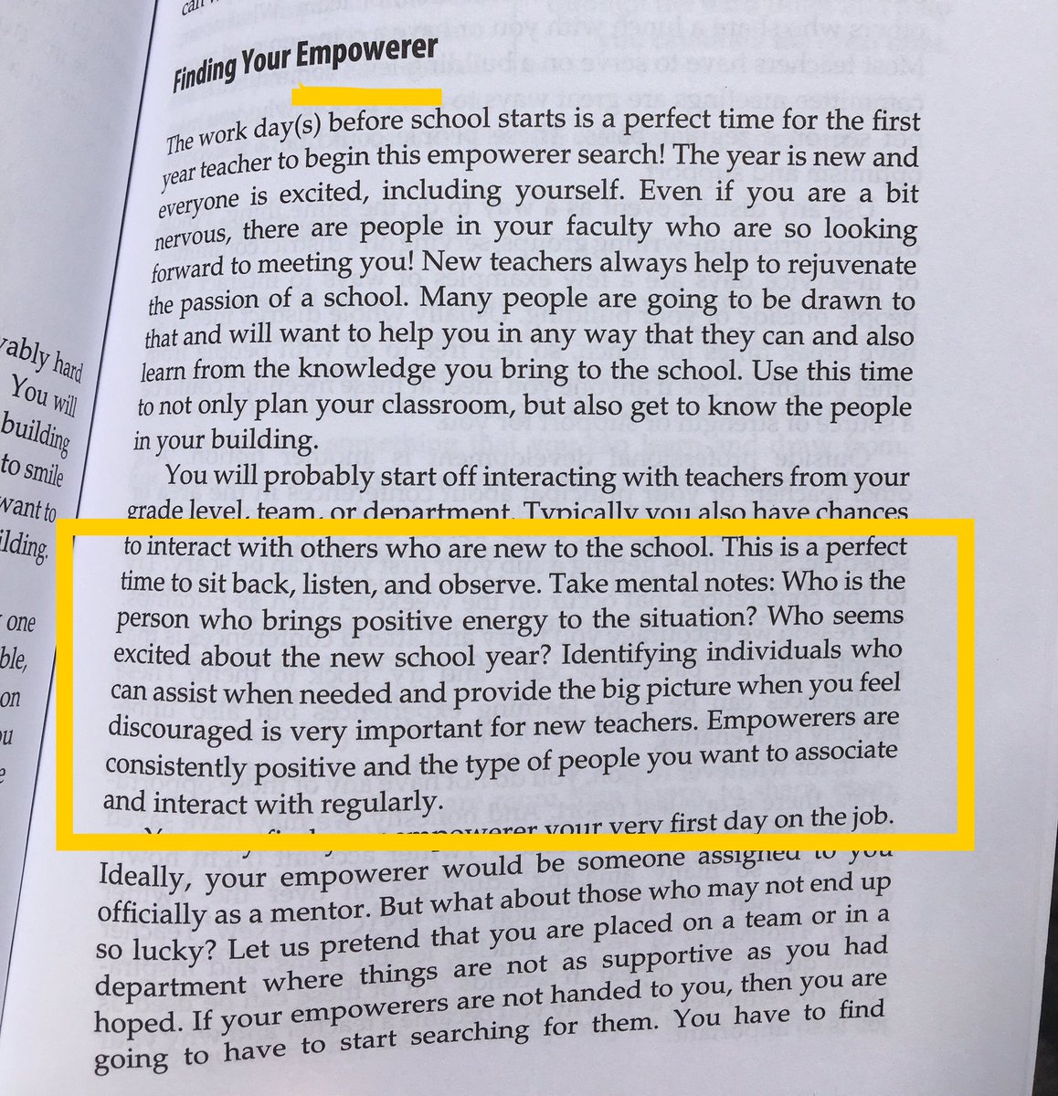 MrsKEverson's tweet photo. Tip for new teachers: find your empowerer. Tip for teacher leaders: be an empowerer. Create a school of empowered teachers. @ToddWhitaker https://t.co/4HJVdDutE5