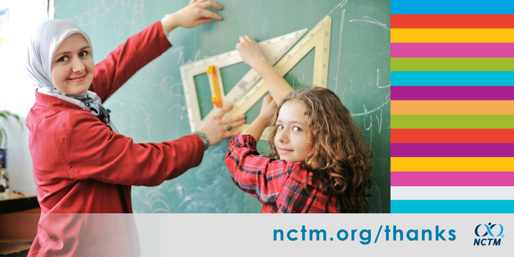 Happy #TeacherAppreciationWeek! Get 30% off book &amp; product purchases this week w/code THANKS. ow.ly/Gni830bwIrw #NCTM #math #STEM