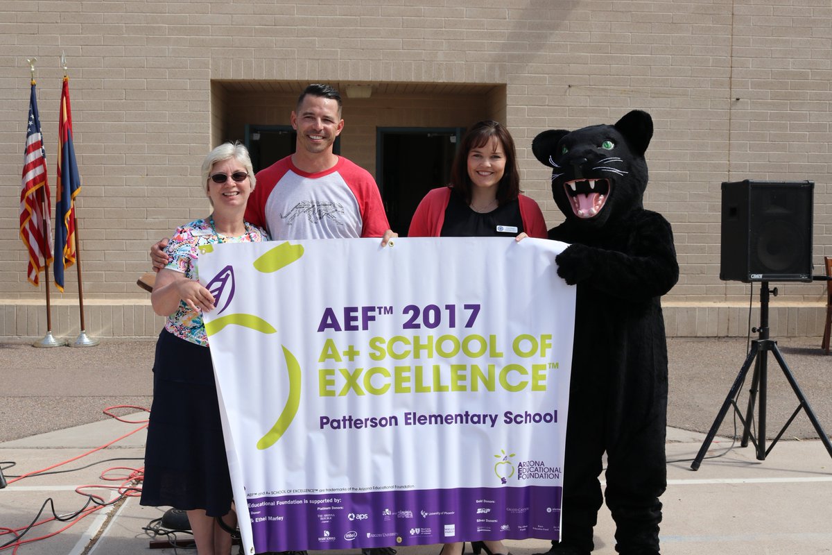 Celebrating our A+ Schools! Another reason to Choose Gilbert Public Schools! Congrats <a href="/PattersonPride/">Patterson Elementary</a> Patterson Elementary!  #ichoosegps