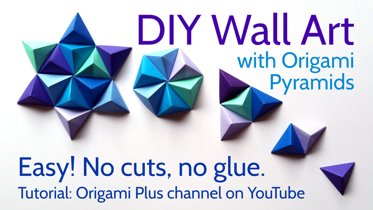 Origami Pixels On Twitter New Origami 3d Pyramid Pixels To
