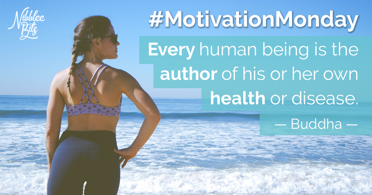 nibbleebits's tweet photo. #MotivationMonday

"Every human being is the author of his or her own health or disease."  
— Buddha https://t.co/aPVt5EvoJ5