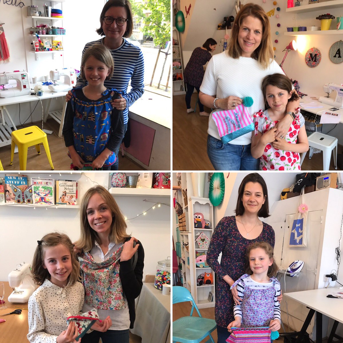 TheCrafthouseUK's tweet photo. #mums and daughters #sewing day - super fun, special time together, happiness for both makers:) https://t.co/6hWKZkeqeb