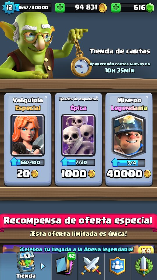 TavoCRSnow's tweet photo. Mmm. Tentador ese minero sería mi primera legendaria al 3 https://t.co/O2J8o7Txl5