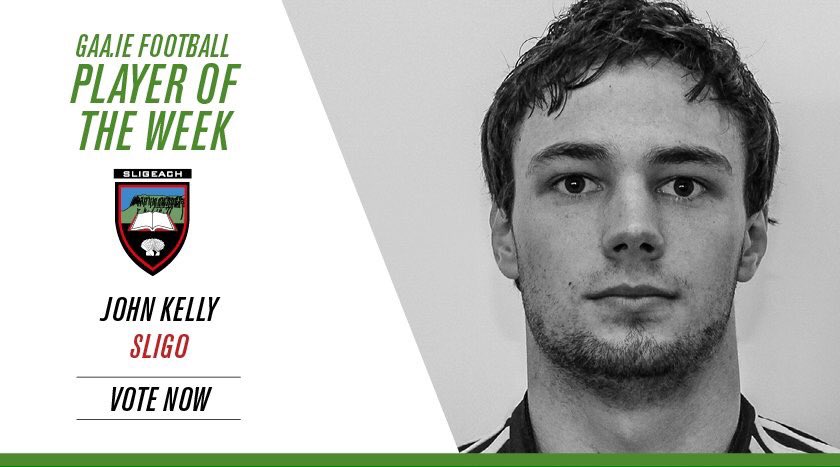 officialgaa's tweet photo. RT to vote @sligogaa's &amp; Tourlestrane's Johnny Kelly as the latest GAA.ie Football Player of the Week! #GAA https://t.co/Dgyc6SQoin