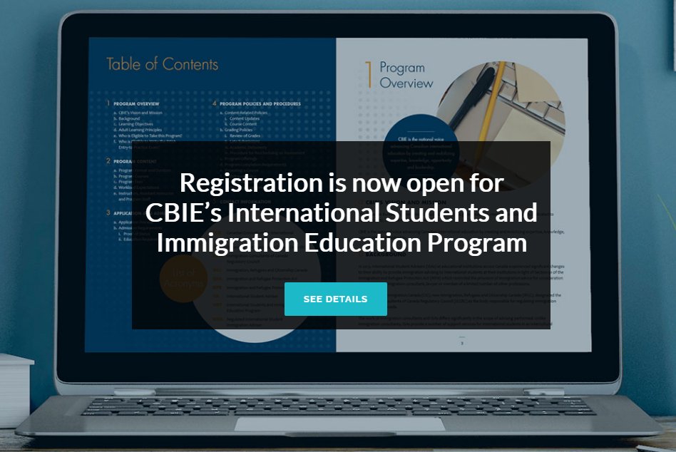 Up your prof. dev. game: Registration for International Students &amp; Immigration Ed Program. #intled #cdned #cdnpse cbie.ca/registration-n…