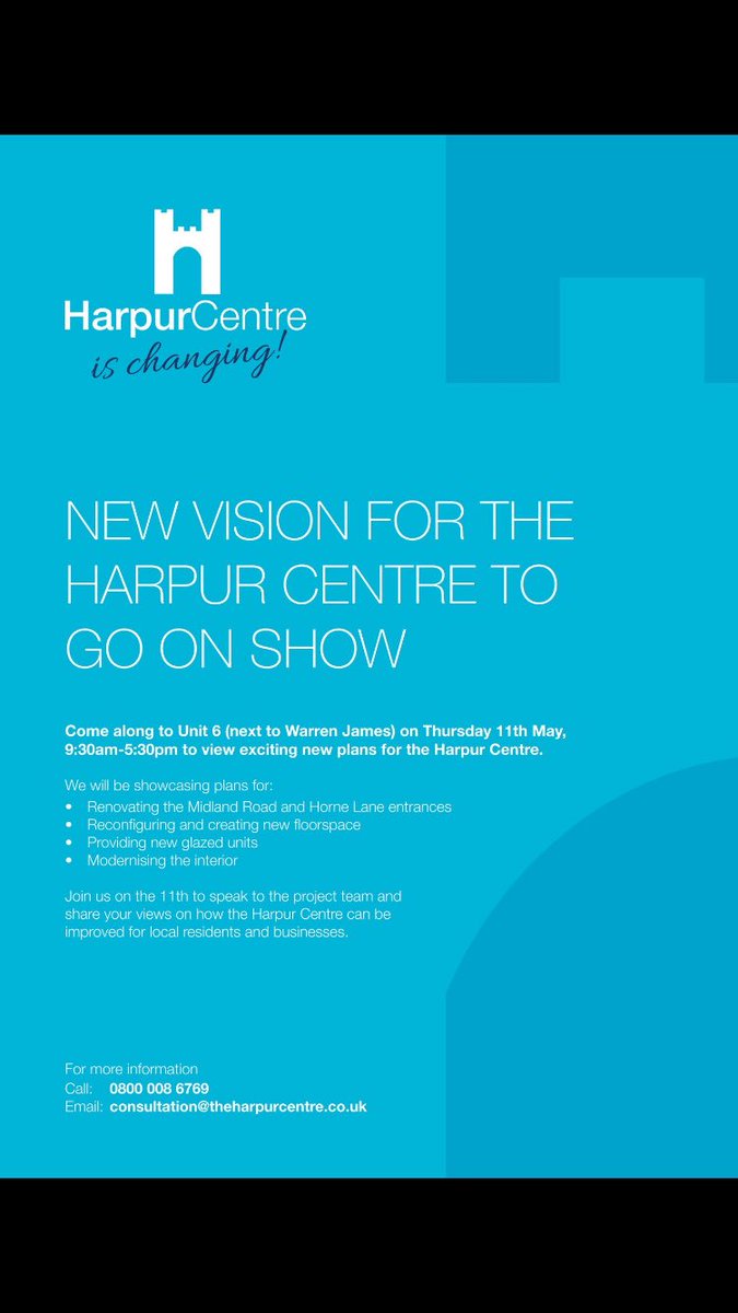 HarpurCentre's tweet image. Hi @BedsHour Thought this would be a perfect forum to share our news. Visit @HarpurCentre on Thursday from 9:30 to see our plans! #bedshour