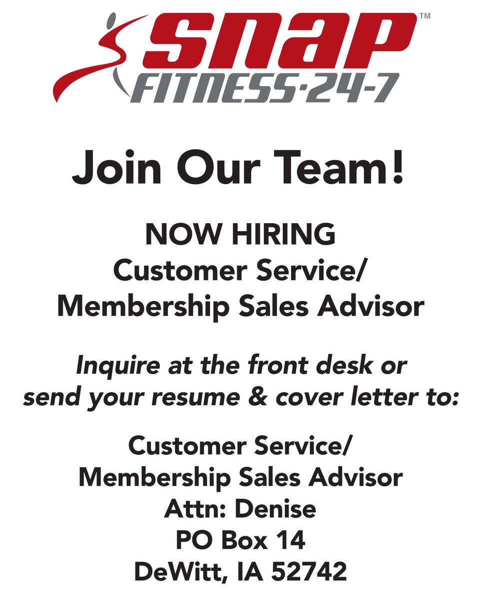 snap_dewitt's tweet photo. Join Our Team! #dewittiowa #Dewittia https://t.co/cToneE7BN9