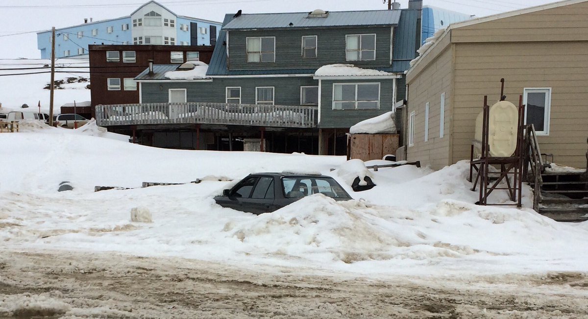 Iqaluit's first day above freezing this year...all will be revealed...eventually.