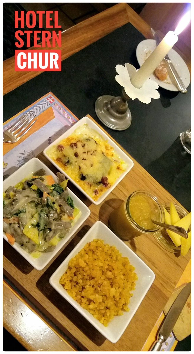 petervonstamm's tweet photo. Bündner Menü mit Maluns, Capuns & Pizzoccheri im Hotel Stern in Chur. #Chur #VisitChur #inlovewithchur #Graubünden #VERLIEBTindieSCHWEIZ https://t.co/qUVpU5oAPz