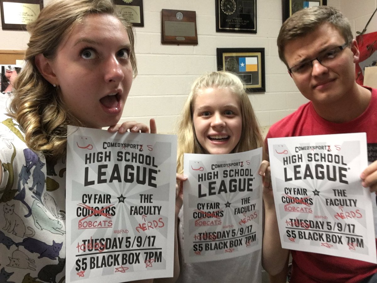 Cy_HSL's tweet photo. Come check out Ms. Brown, Mr. Campbell, Mrs. Smith, Mrs. Hornell, Mrs. DaVila, Mrs. Colwell and Mr. Oneacre get DESTROYED tomorrow night! https://t.co/QLQky23epN