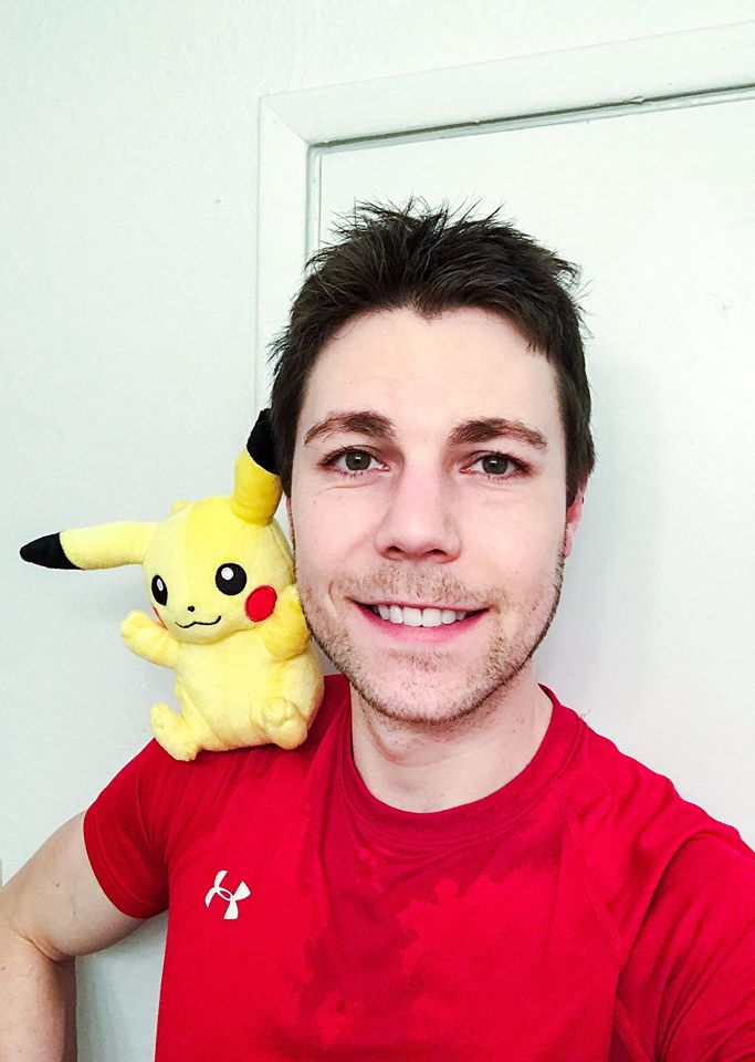 The_Hive_Tyrant's tweet photo. It's my very first plush! Here are Pikachu & I hanging out after the gym. I also picked up Pokemon Yellow... #LaterMan @PokeKellz @FacianeA https://t.co/jic3qIpNFk