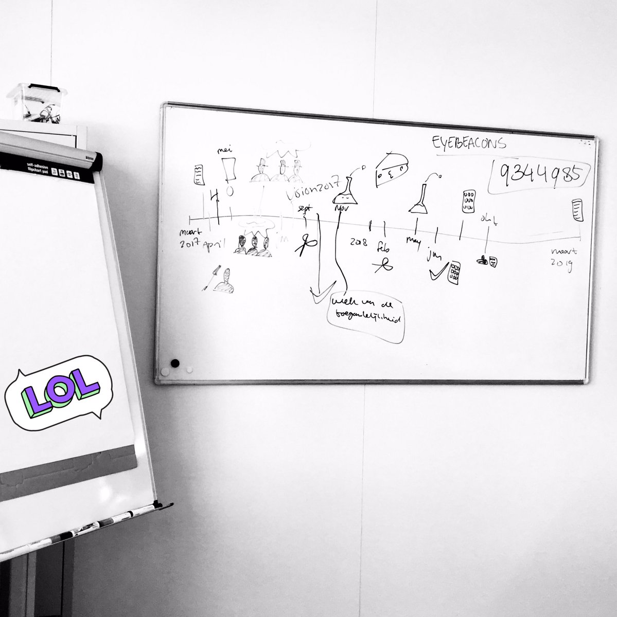 KasSeverine's tweet photo. Vandaag work &amp; play bij #digitallifecentre projectonderzoek #multisensoral #eyebeacons Mooie kick-off met #bartimeus #visio @ZonMw @ict4vip https://t.co/rGgeFByRS3