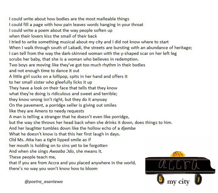 We think it's pretty obvious why we love this piece by <a href="/poetra_asantewa/">Poetra</a> #AccraWeDey