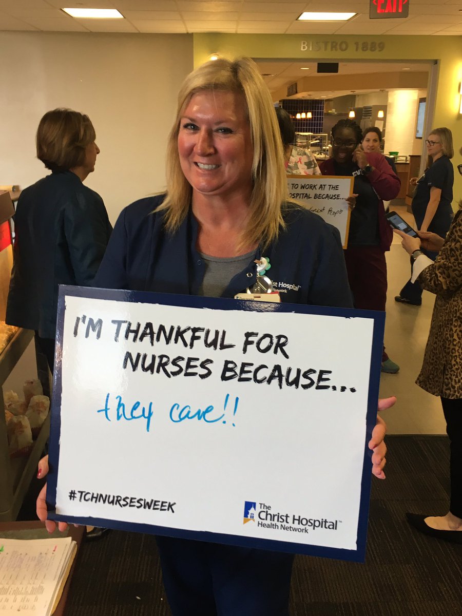 ChristHospital's tweet photo. We love our nurses! #TCHNursesWeek https://t.co/VQgFIrqbjg