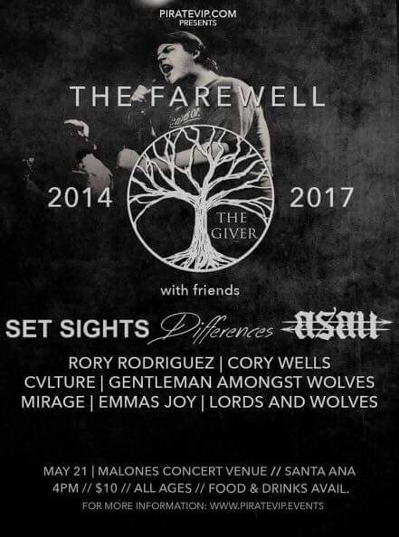 My heart is still broken, but so many of my friends are playing this show and that makes me happy I'm going to miss my bois in <a href="/thegiverband/">The Giver</a>