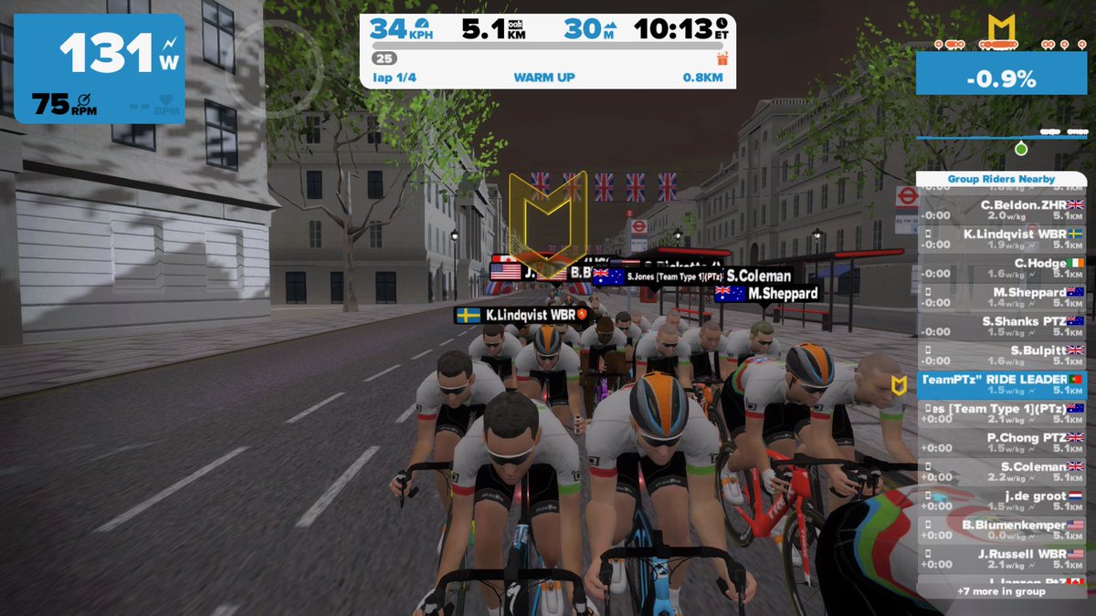 TeamPTz's tweet photo. TeamPTz Monday's Group Ride is growing every week :) Join us Next week. Find Us on Zwift Event Module. https://t.co/1LEv09fcce https://t.co/ePht4acuIO