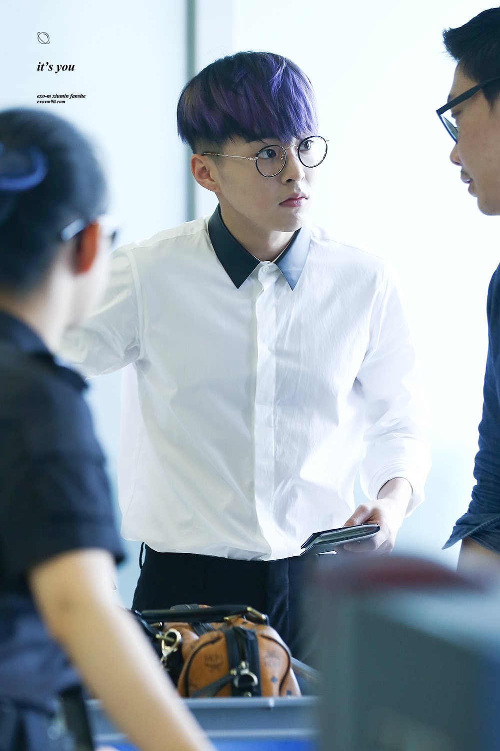 Imagini pentru xiumin purple hair icons