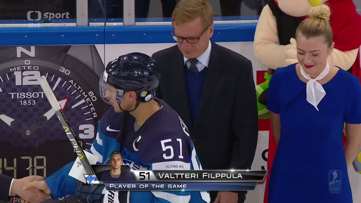 JTcoach15's tweet photo. Nejlepší hráči:
🇫🇮 Finsko: Valtteri Filppula
🇨🇿 Česko: Jakub Kovář
#Finland #FINvsCZE #CzechRepublic #mshokej #hockey #IIHFWorlds https://t.co/Ag5IyyH91t