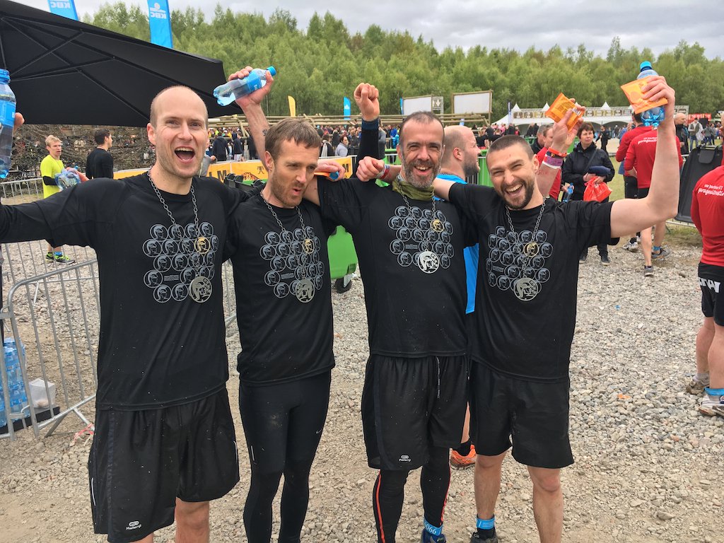 The #spartacusrun in boom was awesome!. We enjoyed and endured 30 obstacles and 10 km! #sonarato