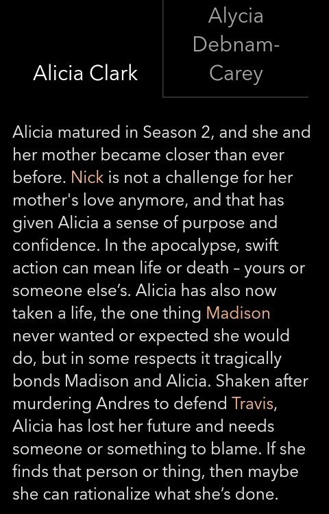 FearSource's tweet photo. #FearTWD season 3 Alicia Clark info. 
(Via https://t.co/KspDqkWE8Q) https://t.co/9KT91QU3Ou