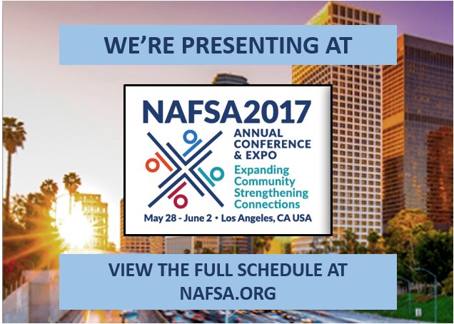 SonyaTweetsFC's tweet photo. @ForeignCredits and I will be at #nafsa17 - excited for sessions, networking, and my first week as a #trainercorps trainer! https://t.co/ilL0kDp6uf