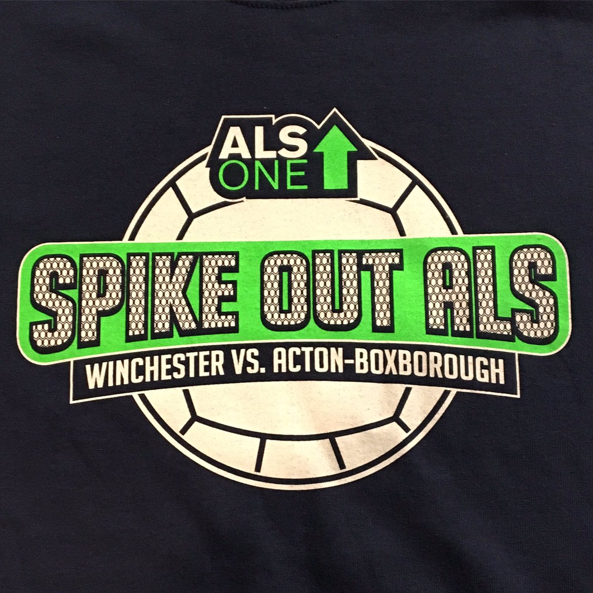 TriconSportsInc's tweet photo. #spikeoutals t-shirts we printed for the ALS fundraiser game held by the Sachems. #strikeoutals #SPIKEoutALS #als #alsone https://t.co/3pH0x7eUP2
