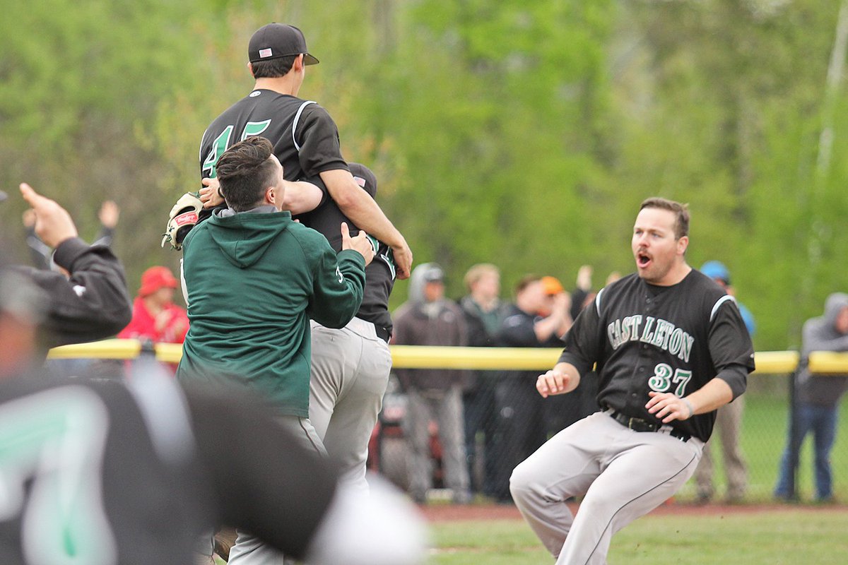 CastletonSports's tweet image. Sights from @CastletonBSB&apos;s 4th straight @nacathletics Championship celebration today! The Spartans are going back to the NCAA Tournament!