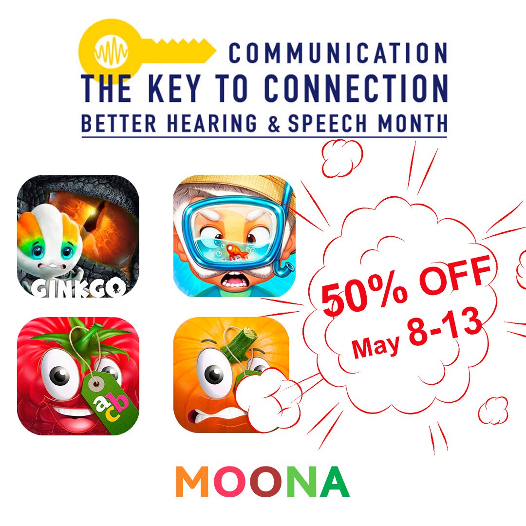 moonagroup's tweet photo. May is Better Hearing &amp; Speech Month. https://t.co/hqJeV5WkO3 
#学龄前 #免费游戏 #幼儿园 #学龄前 #亲子 #漫画 #养成游戏 https://t.co/wof9kpBvdU