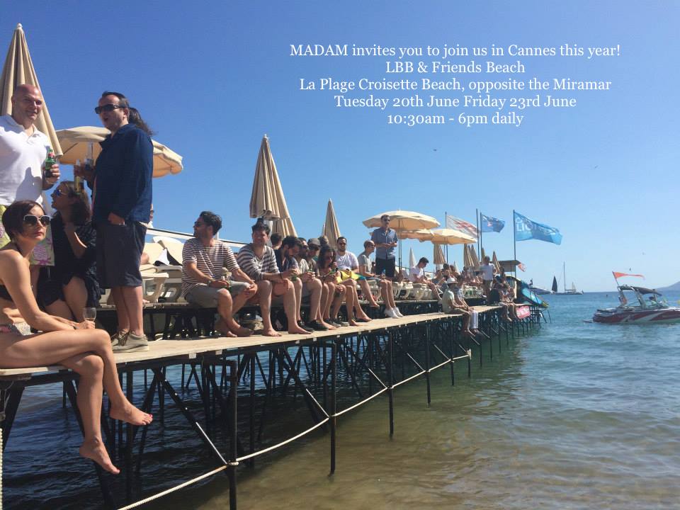 MADAMFilms's tweet image. We've got ourselves some Riviera beachside action going on! #CannesLions