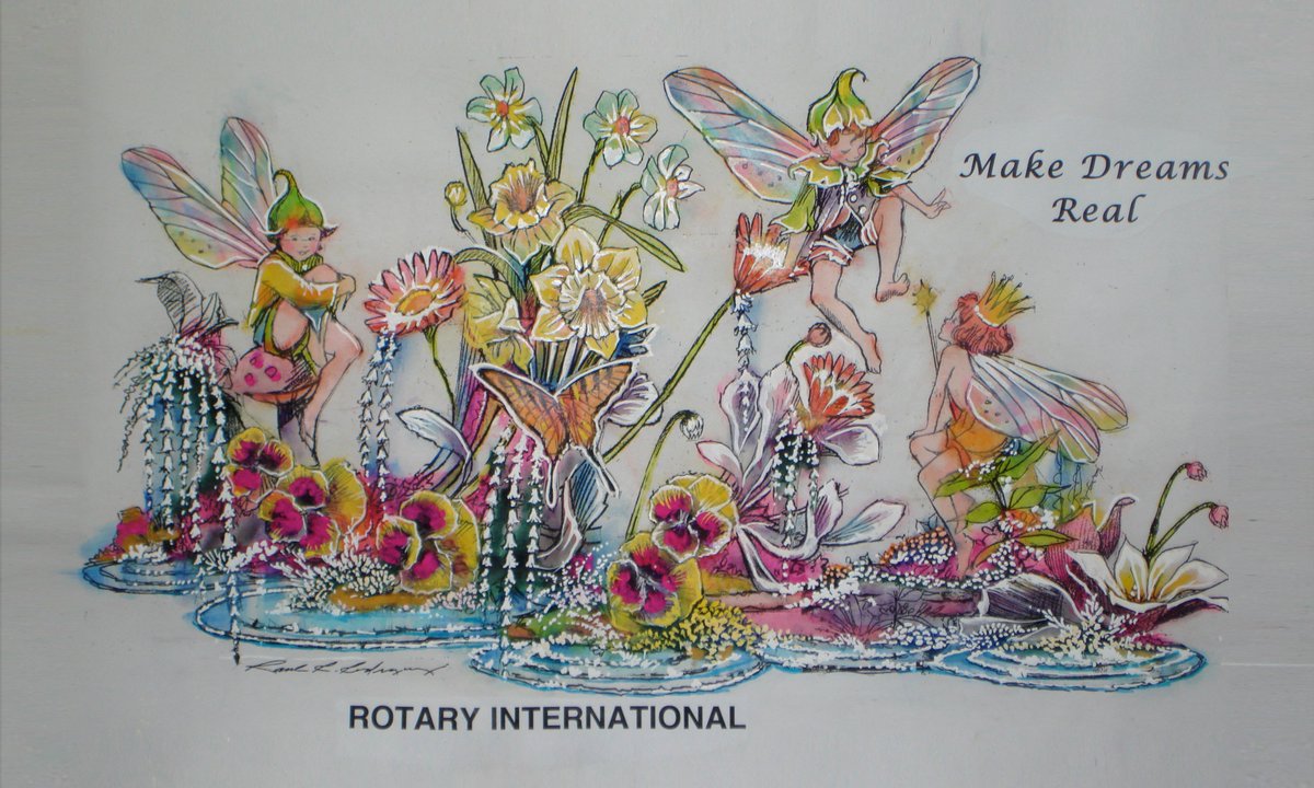 RotaryRoseFloat's tweet image. Here is a look back at the 2009 Tournament of Roses entry - Promoting Rotary to the world!