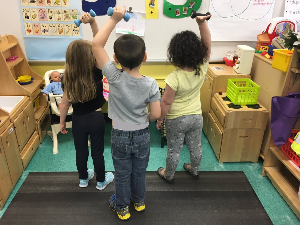 MrsYahara's tweet image. Preschool transformed the dramatic play center into a gym for our exercise study #CreativeCurriculum #ExerciseStudy #LearnThroughPlay
