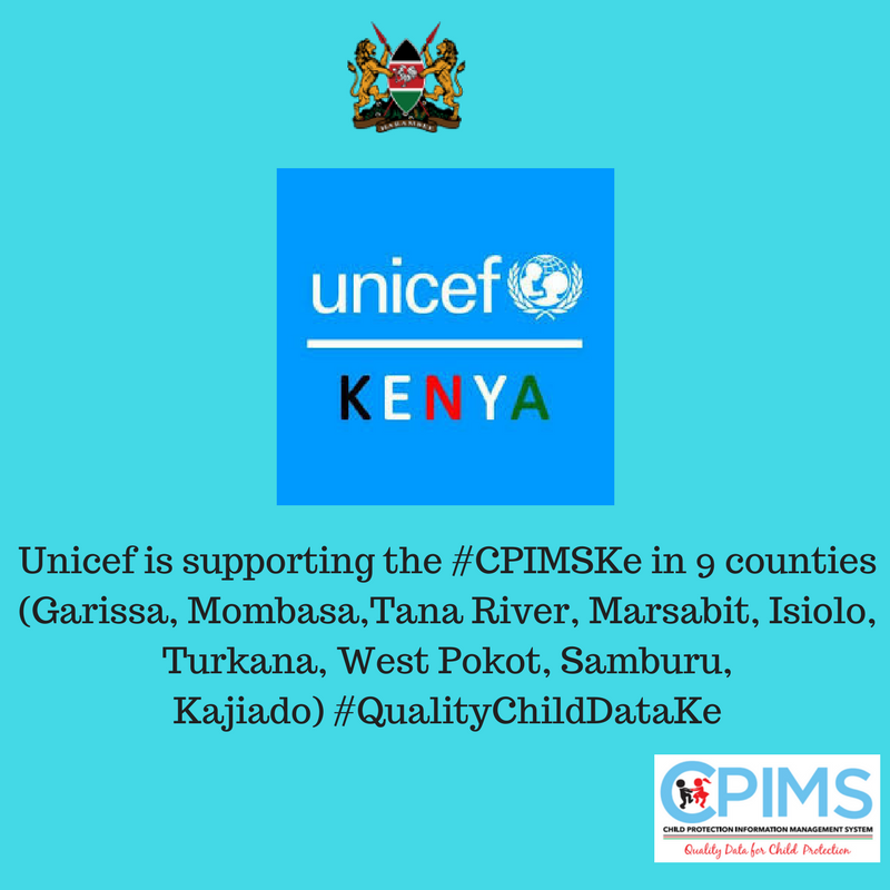 ChildServicesKE's tweet photo. Thank you @UNICEFKenya #CPIMSKe #QualityChildDataKe https://t.co/NDCrwImDBc