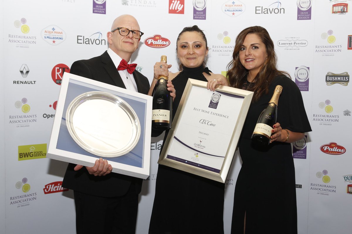 restawards's tweet photo. Ox Cave in #Belfast wins the All-Ireland Best Wine Experience @Classic_drinks #FoodOscars @OXCave https://t.co/5ew1gNpJ3M