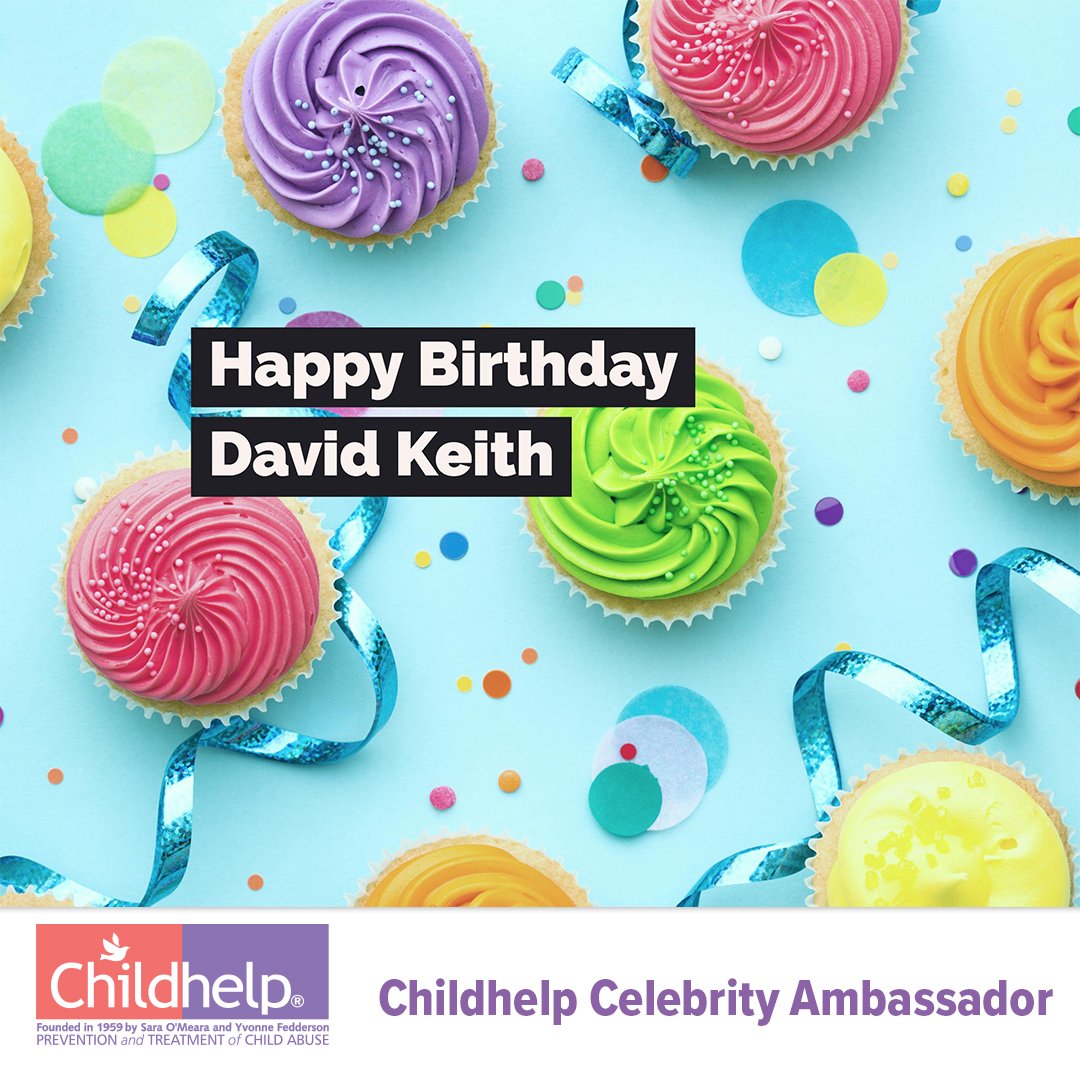 Happy 63rd birthday to Childhelp Celebrity Ambassador and actor David Keith! Have an amazing day! 