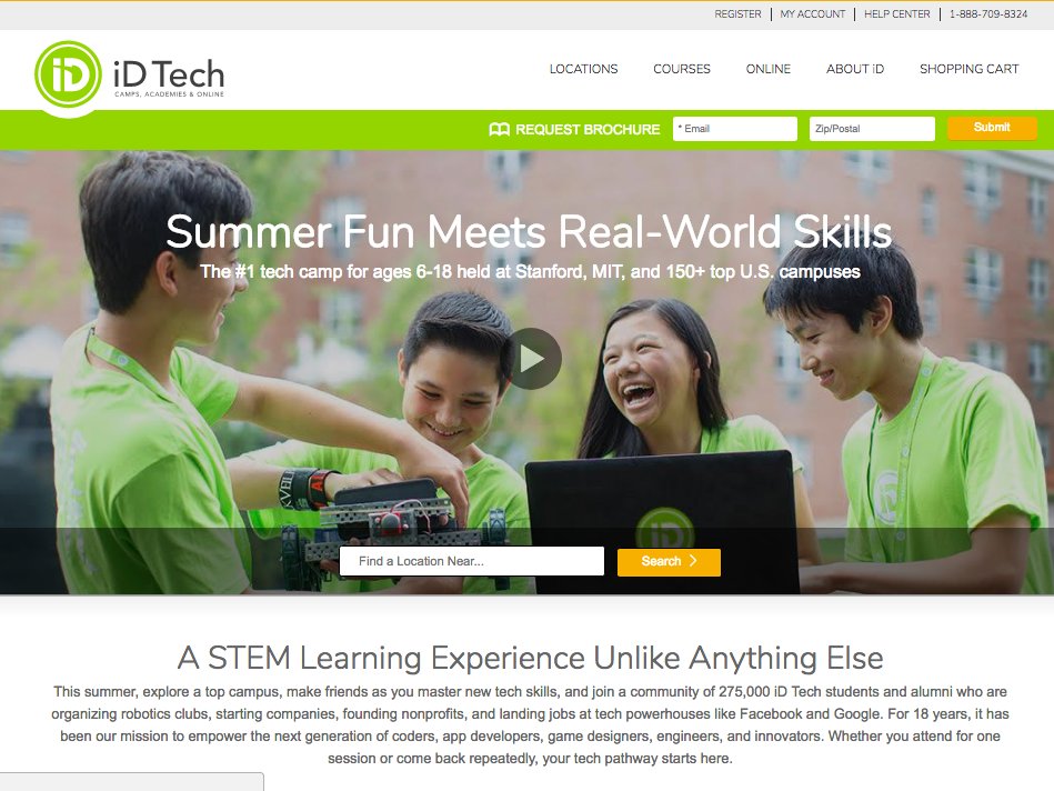 DaddyEdcom's tweet image. Get #homeschoolers on #STEM this #summer Robots 3D print video game code. 100+ universities Save code: M64ZUZXX3T idtech.com