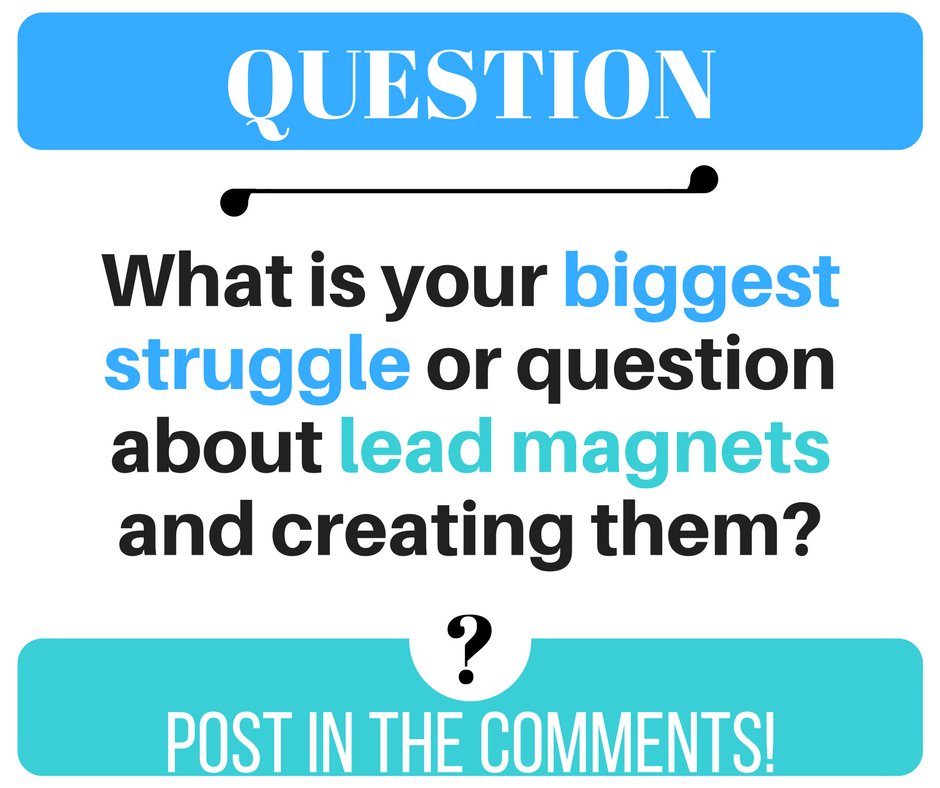 CoastalConserve's tweet photo. What is your biggest question or struggle about lead magnets? https://t.co/eAjl1uydI5