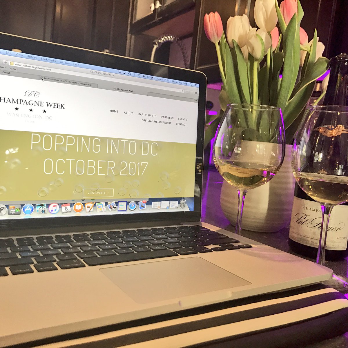 Getting the creative juices flowing on #dcchampagneweek 2017!