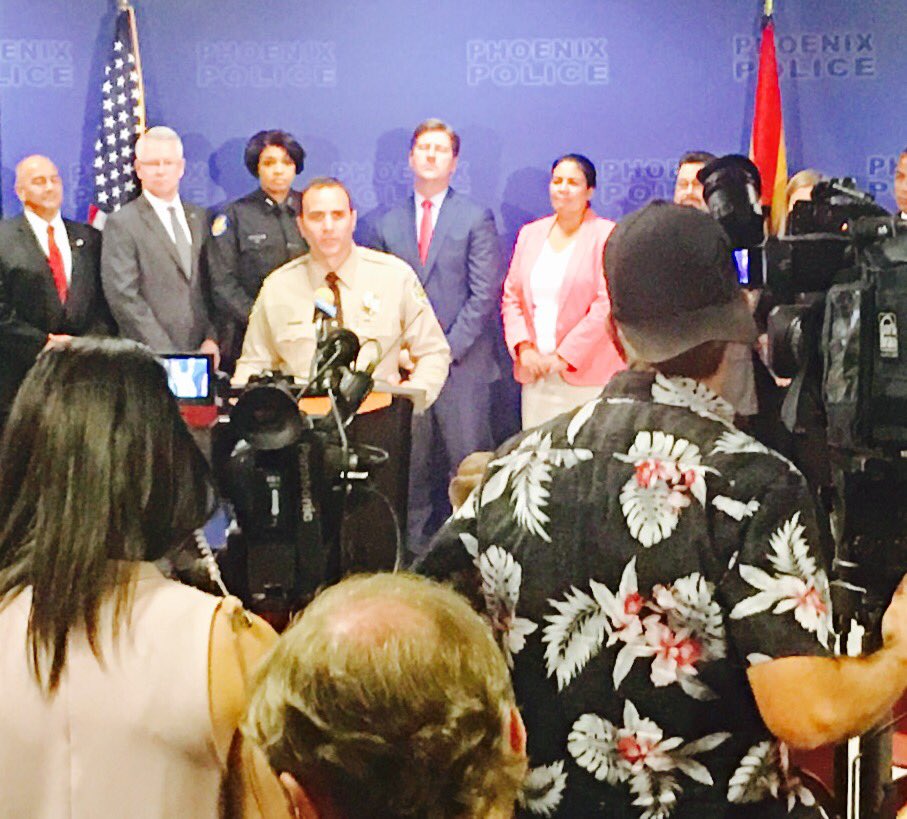 Today thanks to the hard work of Phoenix Law Enforcement Chief Jeri Williams and all our Law Enforcement Partners