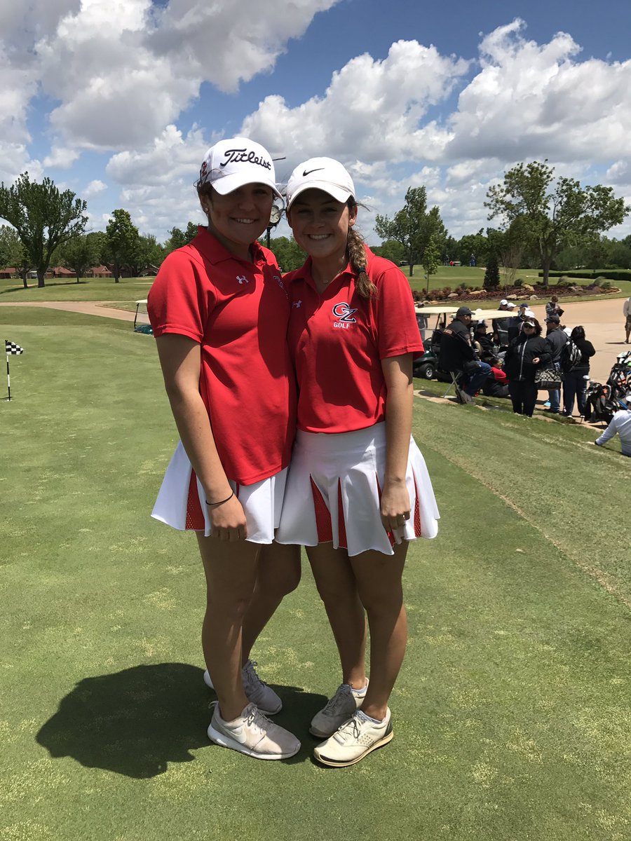 ClaremoreGolf's tweet photo. Girls 5a Golf State was at Quail Creek Country Club this year! Kayla shot 98-99 and Alexis shot 88-81 and placed 7th, also making all-state! https://t.co/UGXTqaEwwh