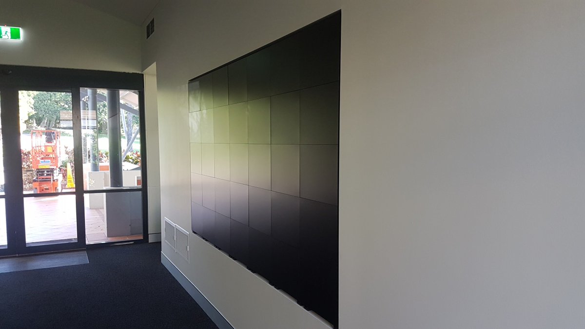NQAVTech's tweet photo. Looking forward to powering up this wall soon! #NQTechnology @ChristieDigital #Microtiles #greaterthan4K #amazing #Videowall @aims_gov_au https://t.co/3akyly5Aul
