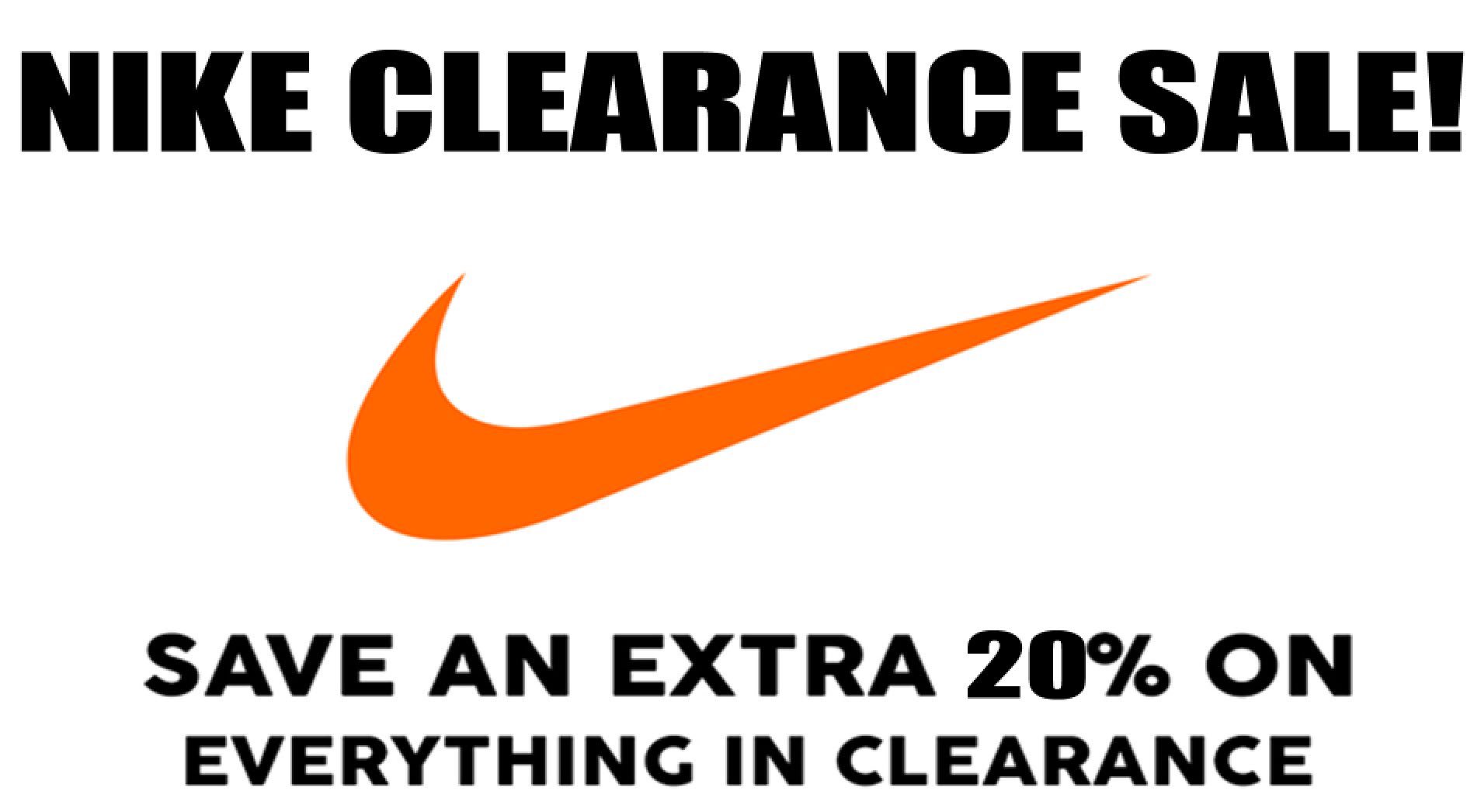 Nike extra 2025 20 off clearance