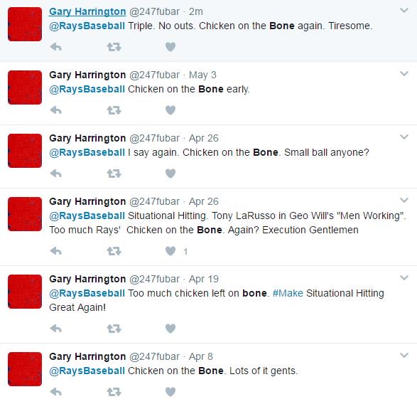 RaysBaseball's tweet photo. Gary please stop tweeting us on an empty stomach. https://t.co/1wFlaDfcon