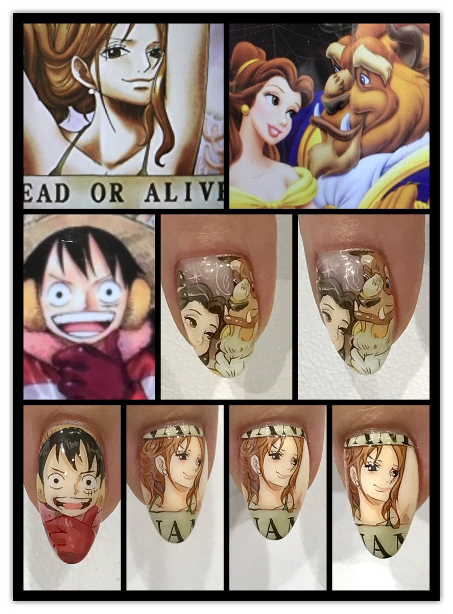 痛ネイル 関西 大阪 兵庫 Metoro お客様ネイル 昨日の方々は 初痛ネイルとか One Pieceとディズニーって初心者向きなんだね やはり Onepiece 美女と野獣 花柄ネイル 痛ネイル 痛ネイル大阪 女子会 Nails キャラクターネイル 神戸ネイル