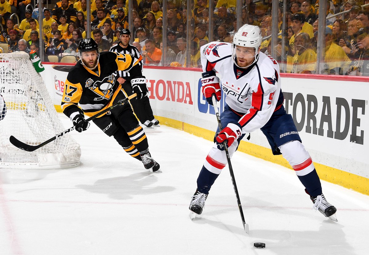 Capitals's tweet photo. 2nd period underway! #CapsPens #RockTheRed https://t.co/WTVzLCcWNO