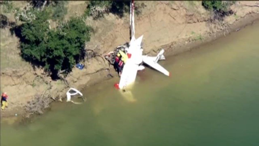 video two dead after plane crash near lake berryessa