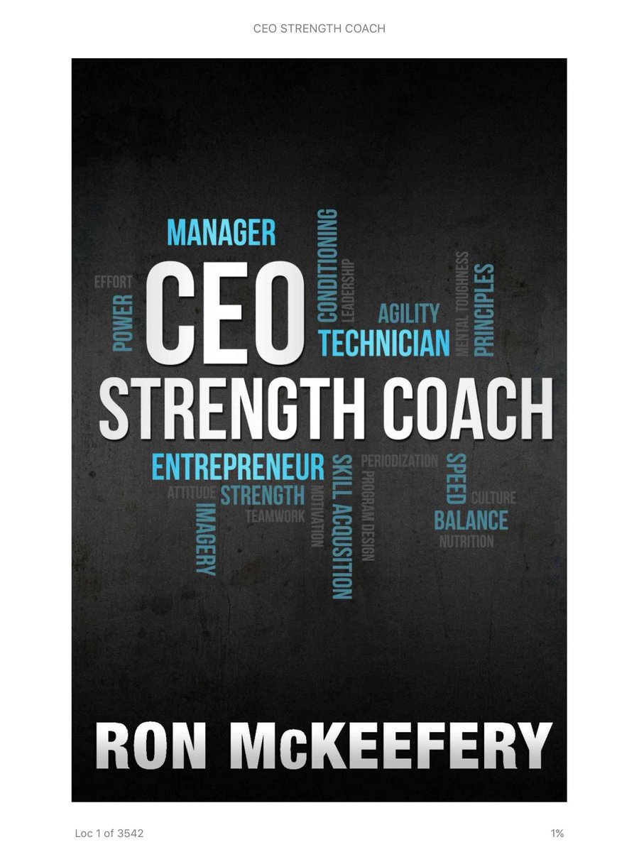 astone_16's tweet photo. Thank you @RMcKeefery for #CEOStrengthCoach. Such a motivating read. I highly recommend to anyone pursuing a strength coach career. https://t.co/ieVeLkSogJ