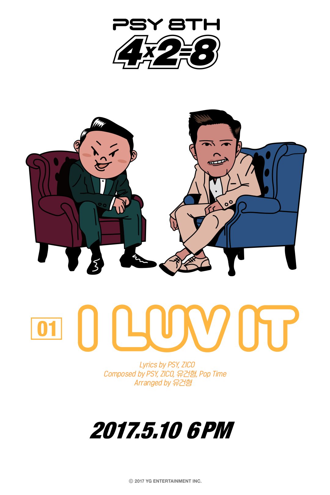 PSY 『4×2=8』 싸이 | PSY 8TH ALBUM [ 4X2=8 ] - Music Plaza